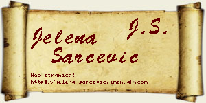 Jelena Šarčević vizit kartica